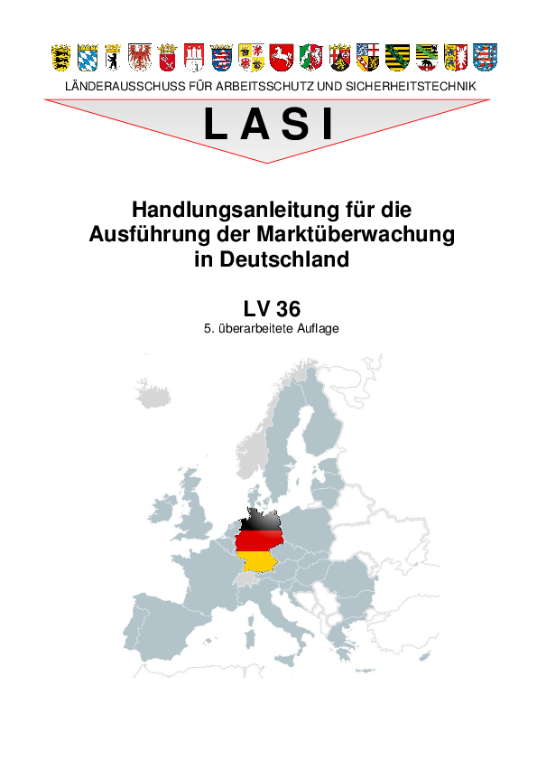 LV 36: Handlungsanleitung für die Ausführung der Marktüberwachung in Deutschland