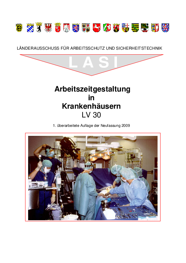 LV 30: Arbeitszeitgestaltung in Krankenhäusern