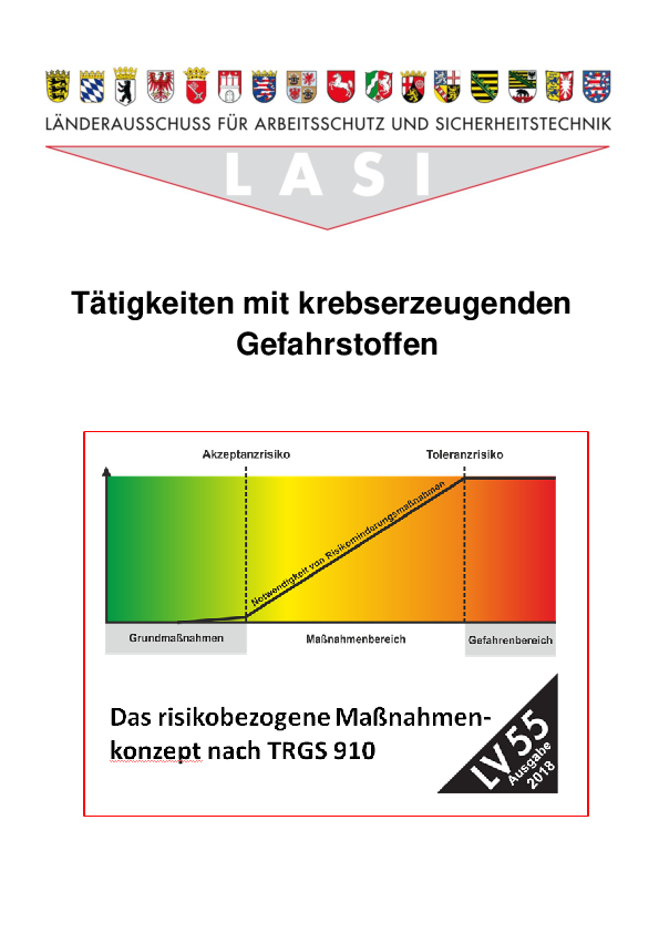 LV 55: Tätigkeiten mit krebserzeugenden Gefahrstoffen